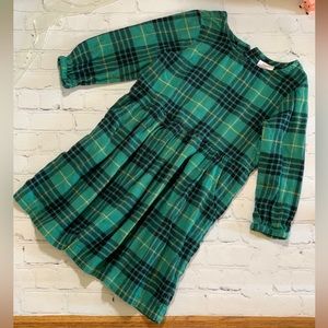 Hanna Andersson Girl Holiday Plaid Print Flannel Dress